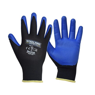 GUANTE MULTIFLEX POLIESTER NITRILO FOAM AZUL