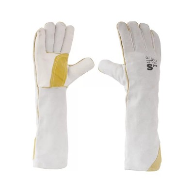 Guante SPRO SOLDADOR CARNAZA 18″ R/PALMA con KEVLAR