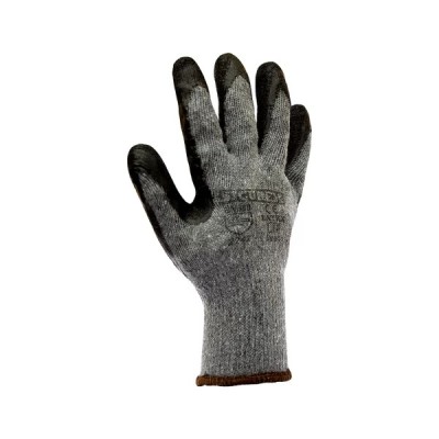 Guante SICUREX TEJIDO RECUBIERTO PALMA LATEX NEGRO