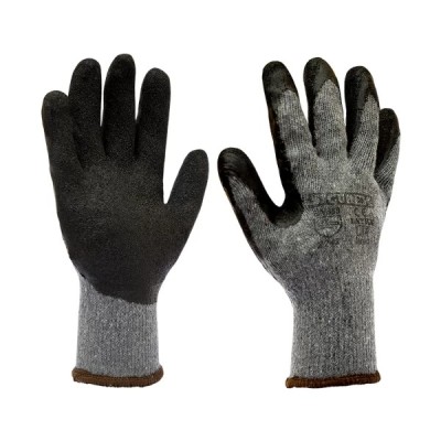 Guante SICUREX TEJIDO RECUBIERTO PALMA LATEX NEGRO