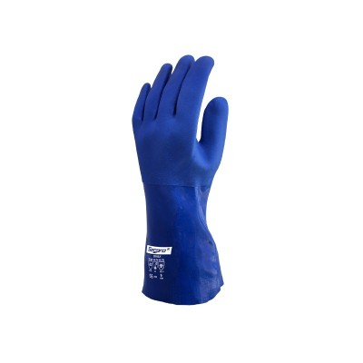 Guante Cubierto de PVC – Azul