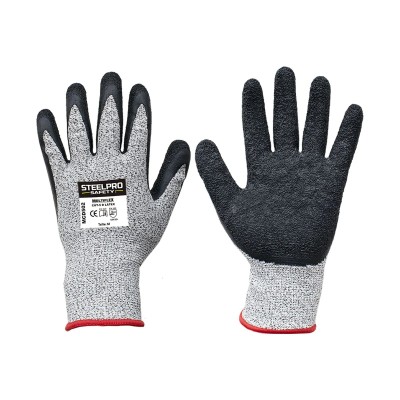 GUANTE MULTIFLEX MCD502 CUT-5 NIVEL D LATEX RUGOSO GRIS