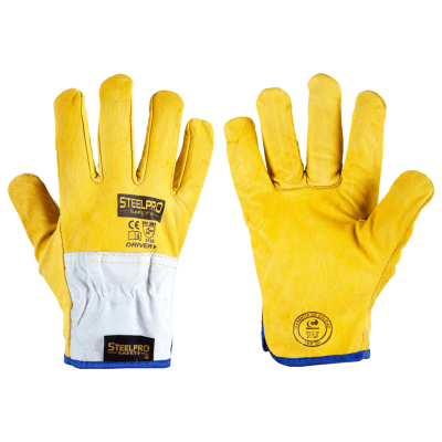 GUANTE CUERO DRIVER AMARILLO