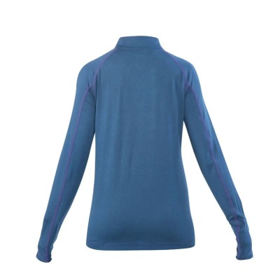 POLERA DRY FIT HW SPX MANGA LARGA MUJER DEEP BLUE AZUL